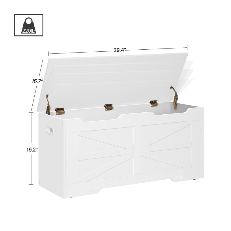 Winston Porter Keiler Manufactured Wood + Metal Storage Bench & Reviews